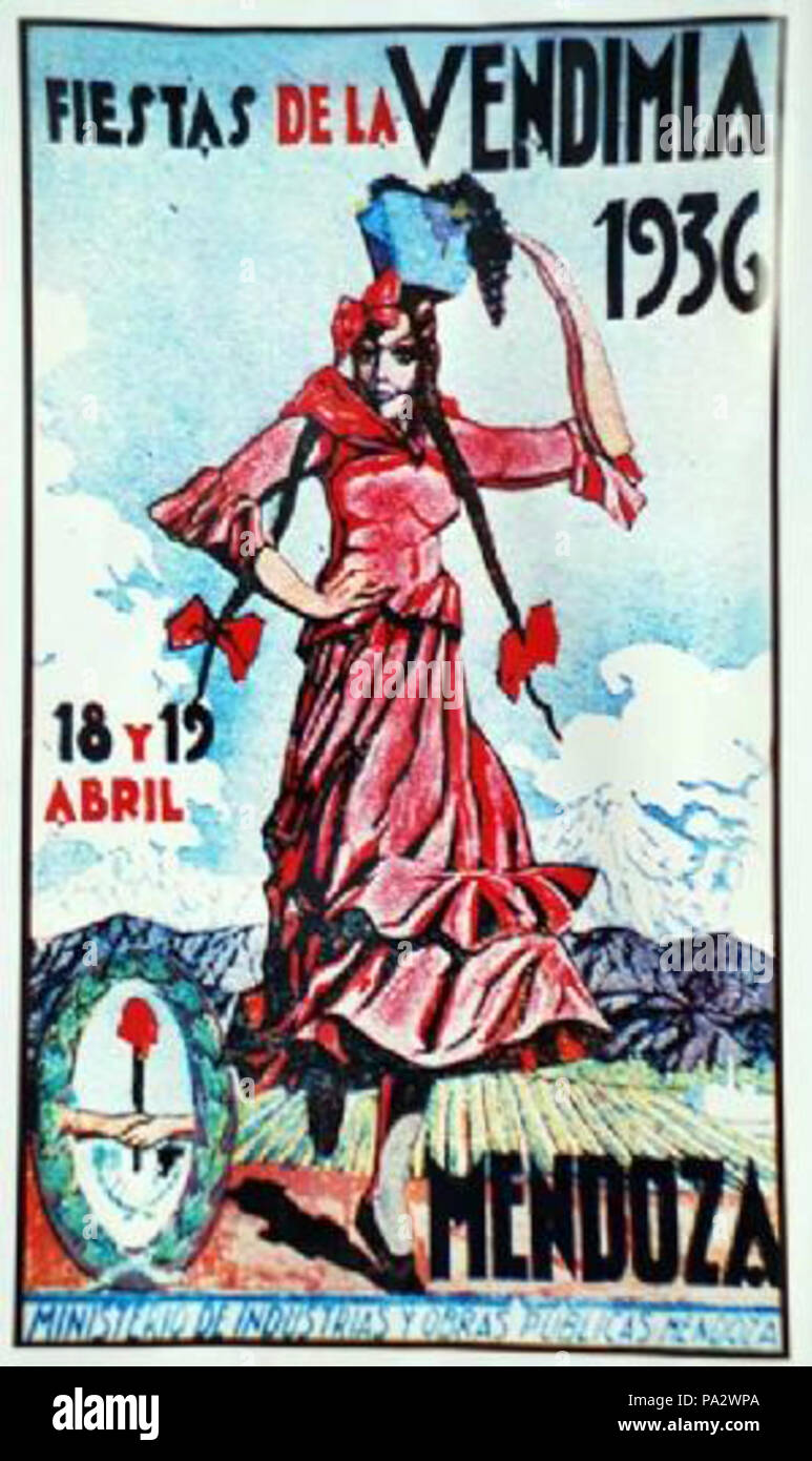 13 Afiche Vendimia 1936 Banque D'Images