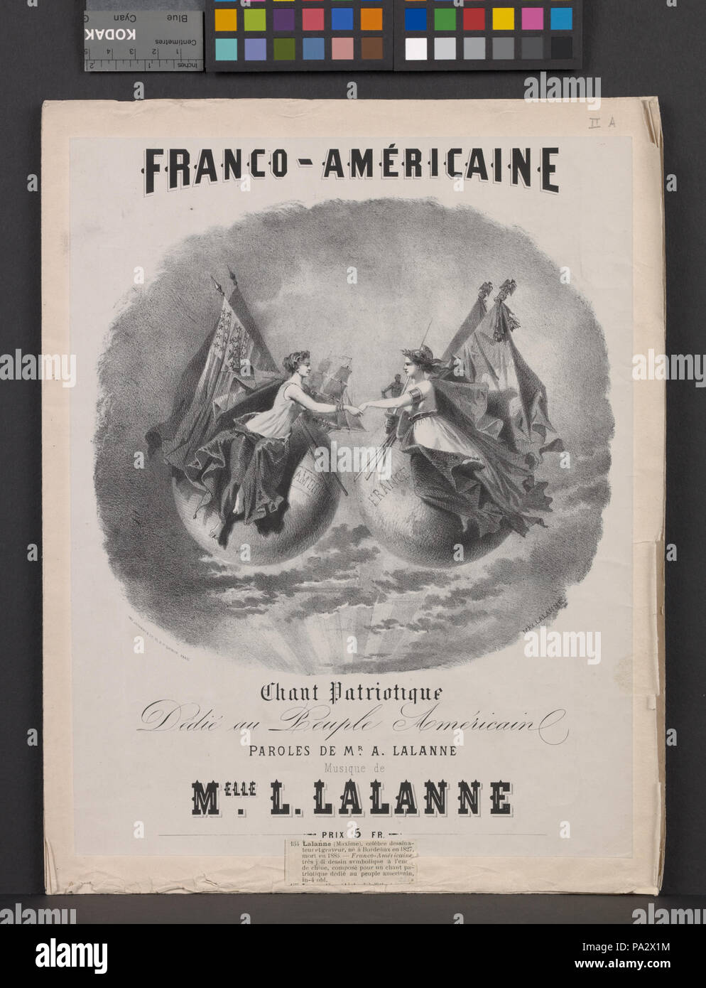 669 franco-américaine - chant patriotique (NYPL)13484956-1947265 b Banque D'Images