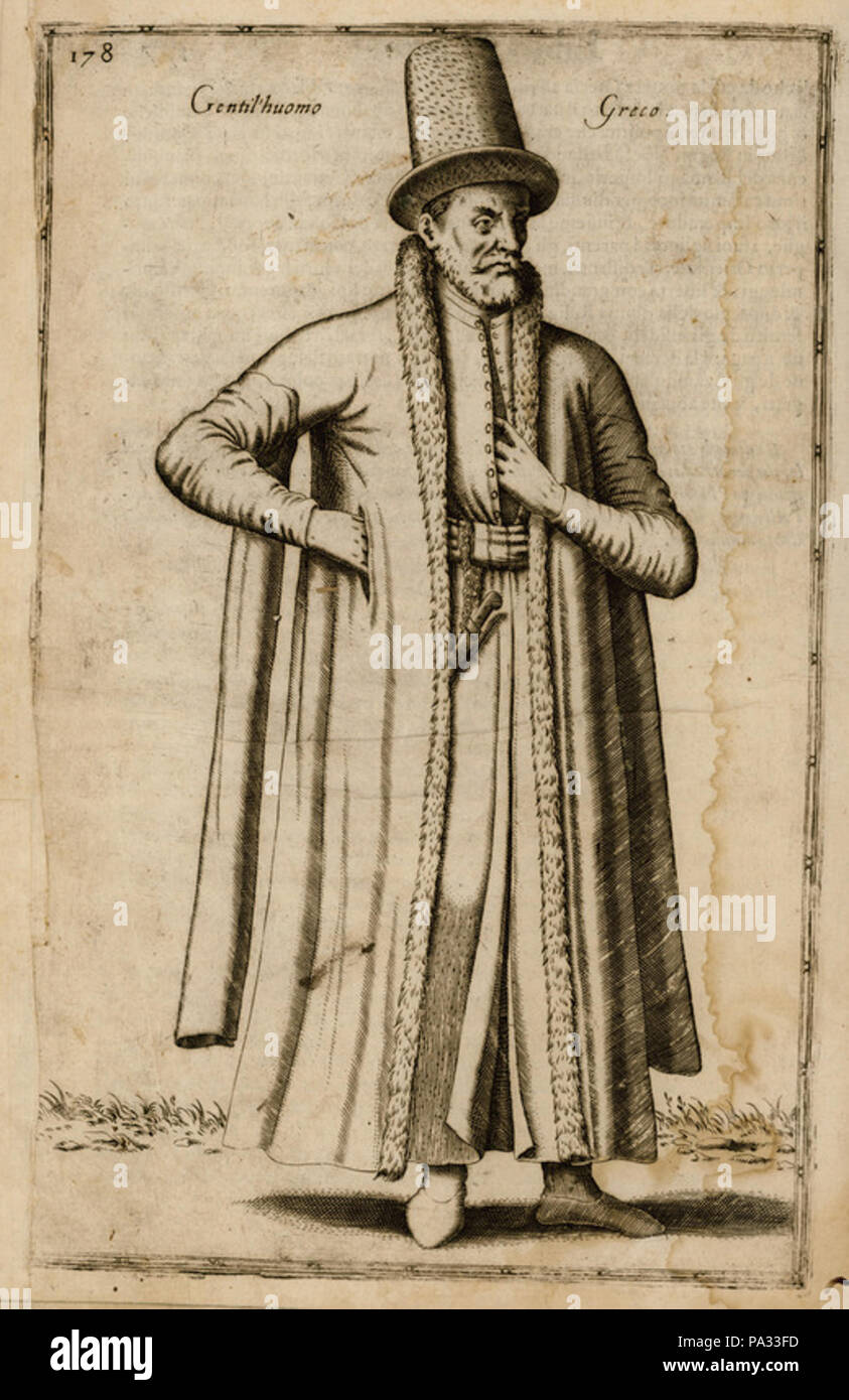 100 Gentil'huomo Greco - Nicolas De Nicolay - 1580 Banque D'Images