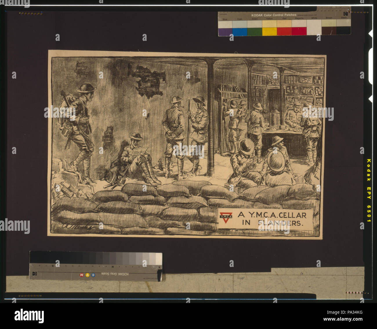 Y.M.C.A. 93 une cave en Flandre RCAC00653323 Banque D'Images