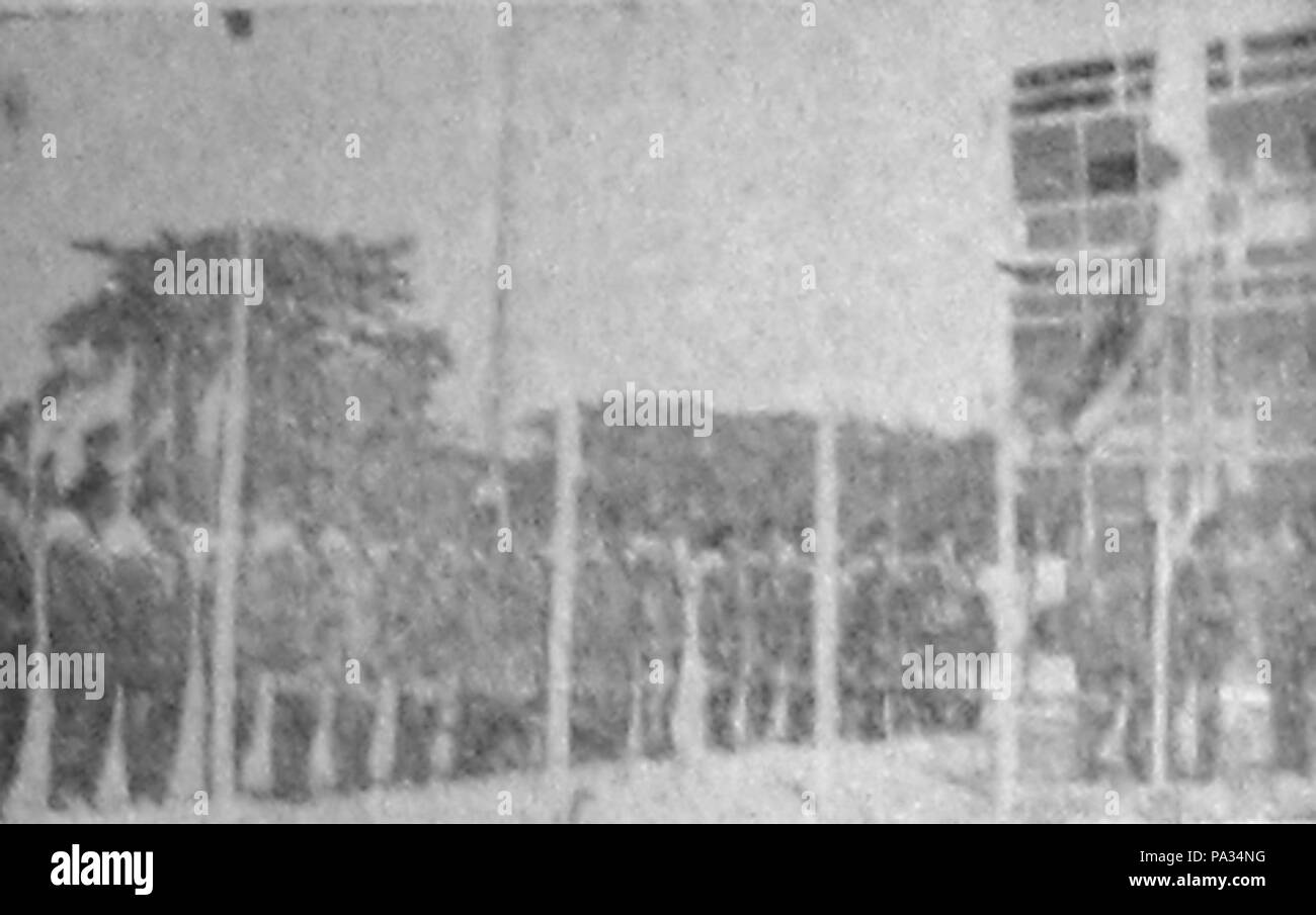 83 cérémonie du drapeau Nasional 21 Avril 1961 p1 Banque D'Images