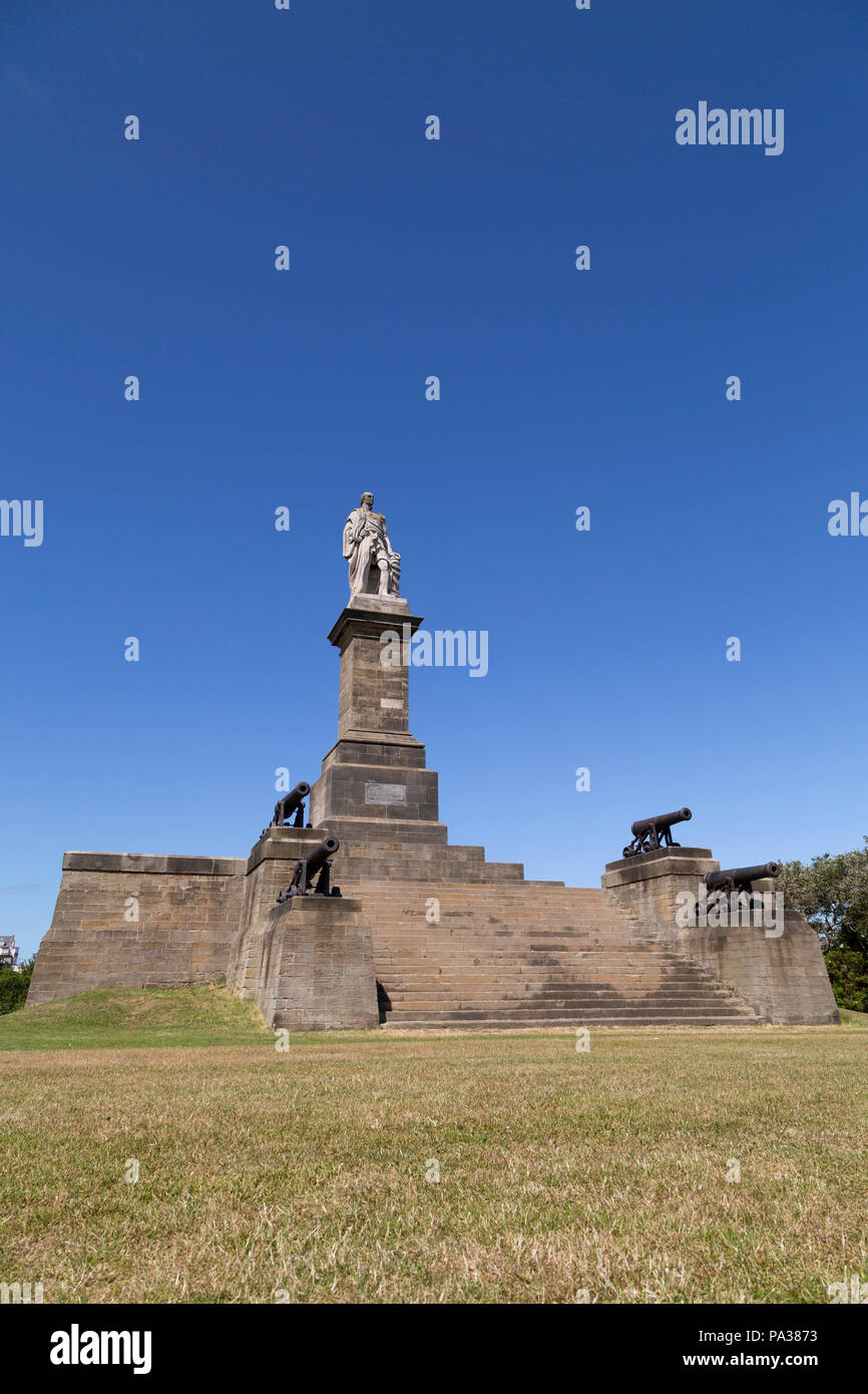 Le monument à l'Amiral Lord Collingwood à Tynemouth en Angleterre. Cuthbert Collingwood (1748 - 1810) était un commandant naval pendant les Guerres Napoléoniennes Banque D'Images