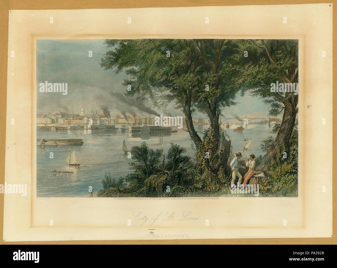 2 "Ville de Saint Louis." Banque D'Images