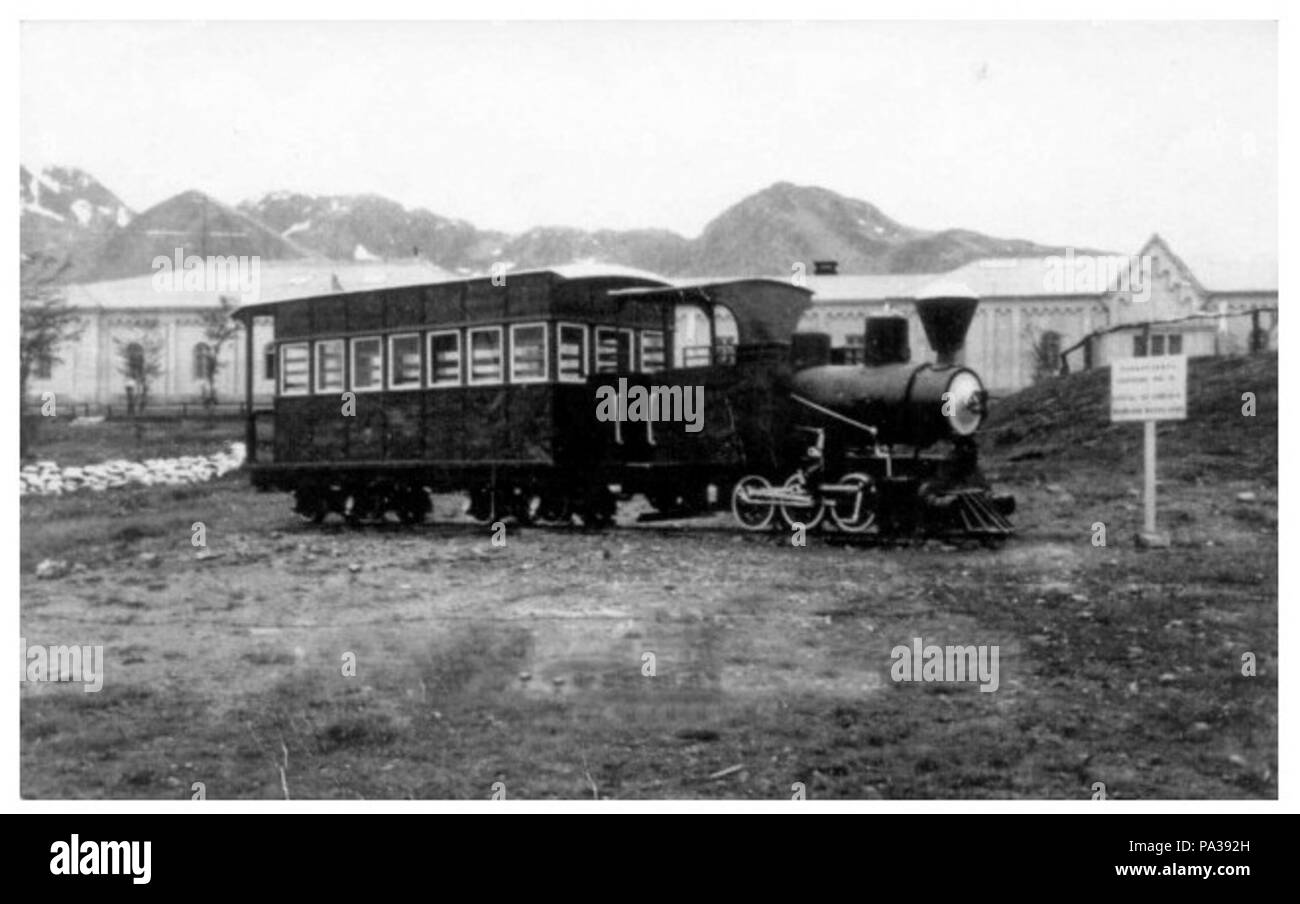 317 Tren trasport ushuaia Banque D'Images