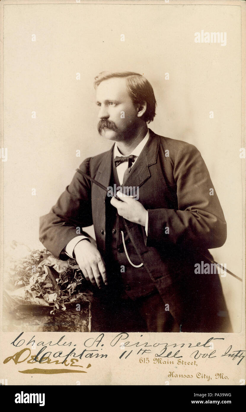 297 Charles A. Peironnet, capitaine, 11e d'infanterie volontaire de l'Illinois (Union Européenne) Banque D'Images