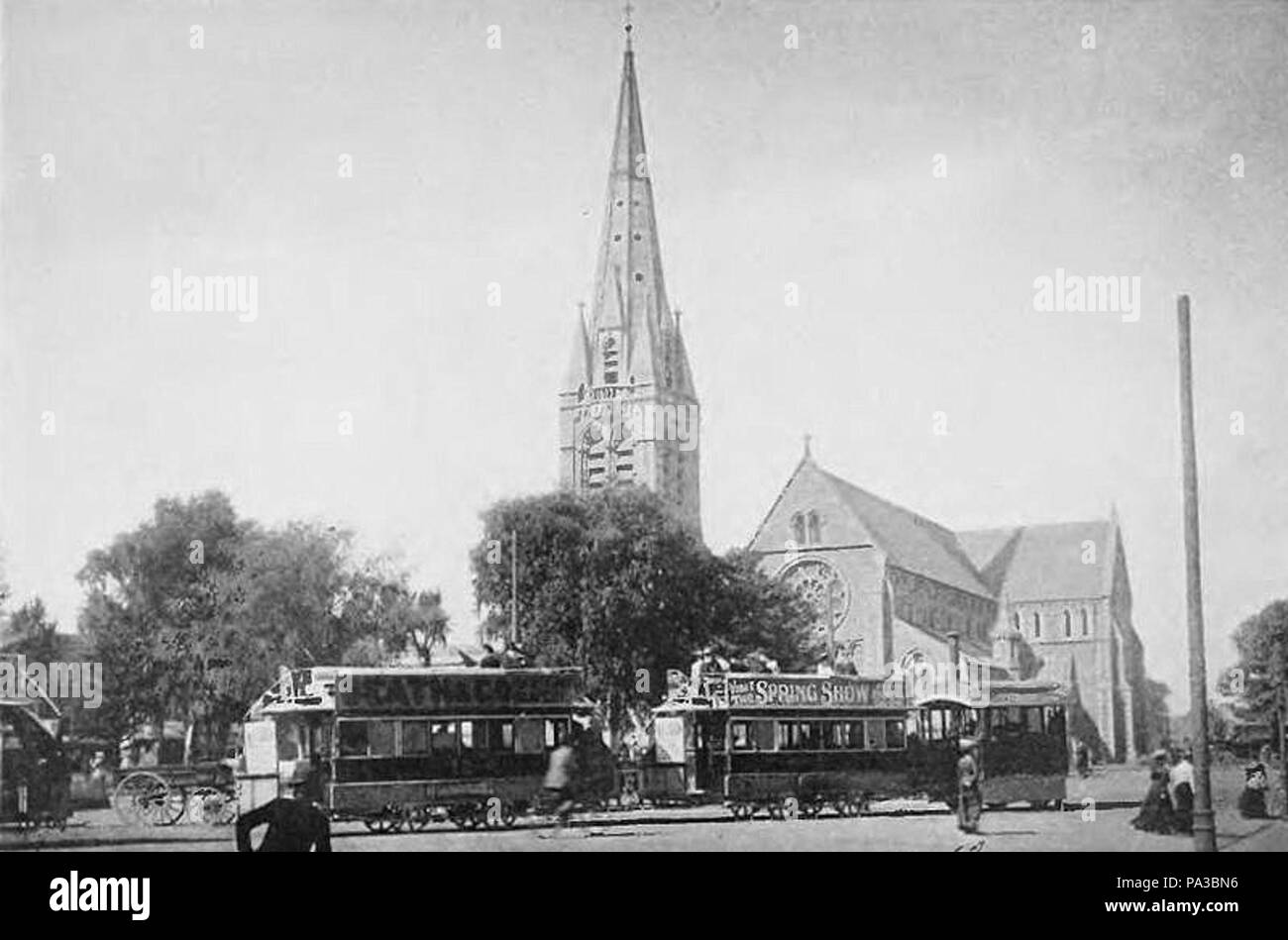 308 la cathédrale de Christchurch Banque D'Images