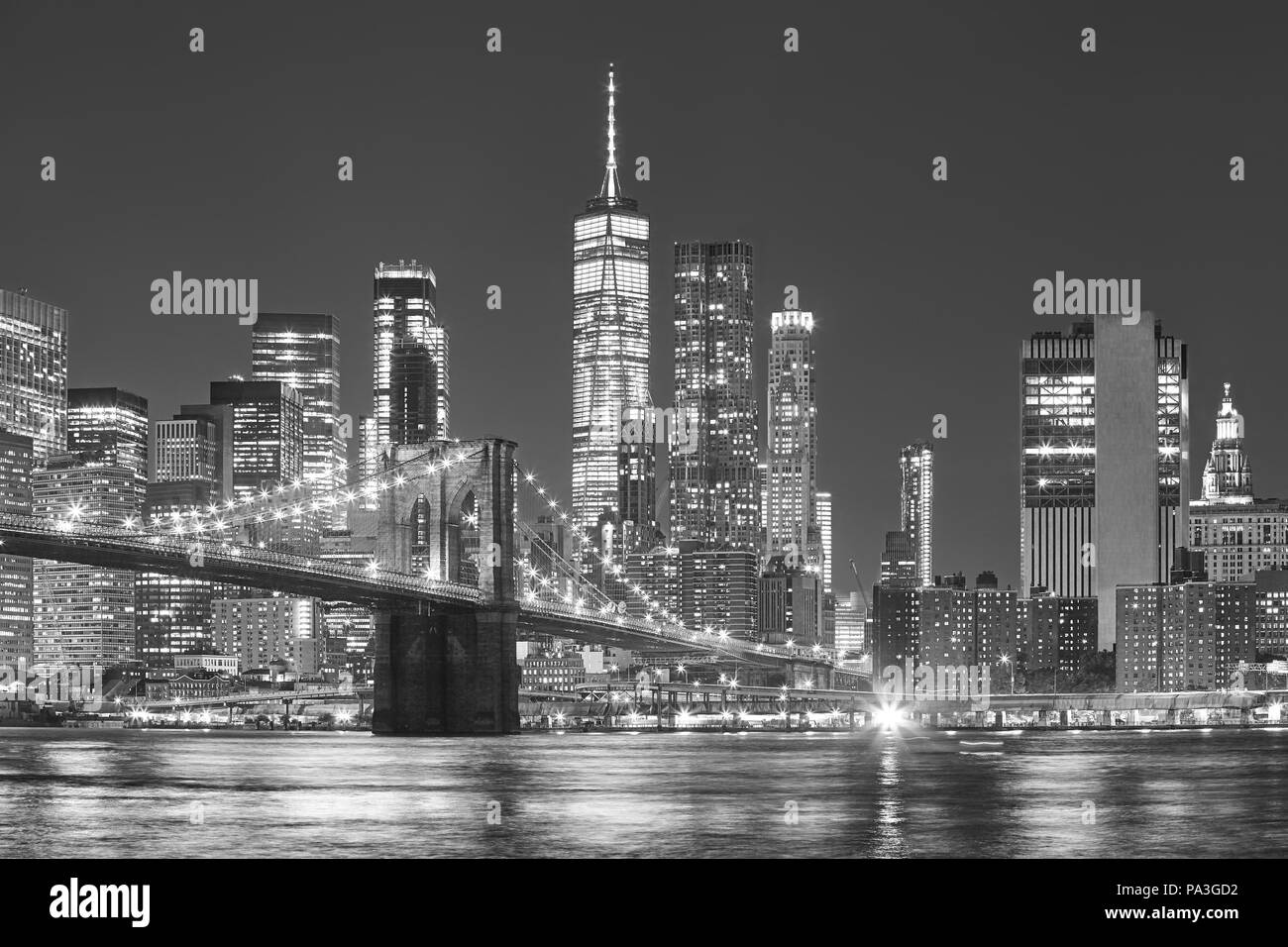 Quartier de brooklyn de new york city Banque d'images noir et blanc - Alamy