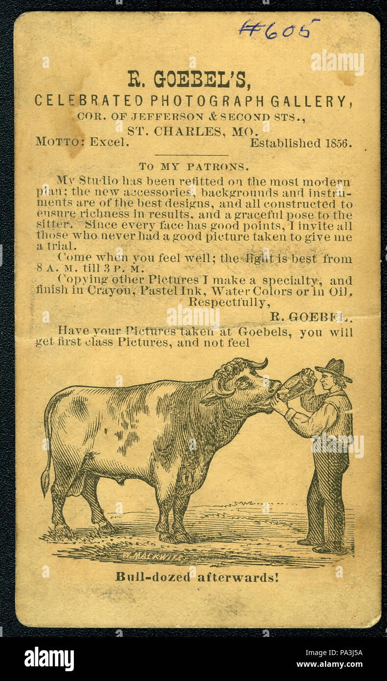 173 l'arrière de la photo "trois étapes de l'éclipse de soleil" avec Goebel publicité Banque D'Images