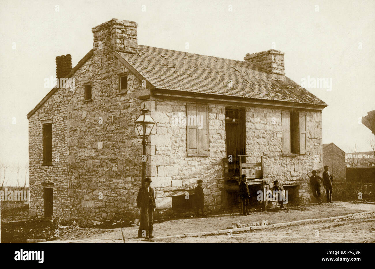 256 au coin de Broadway et de la rue Bowen Banque D'Images