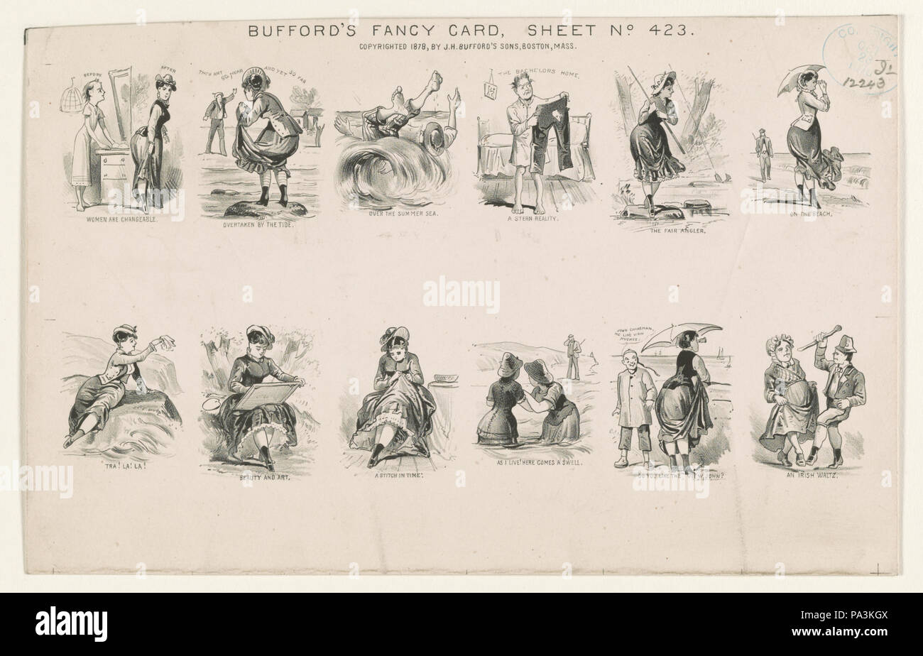 256 Bufford's fancy card sheet no. 423 RCAC2002735711 Banque D'Images