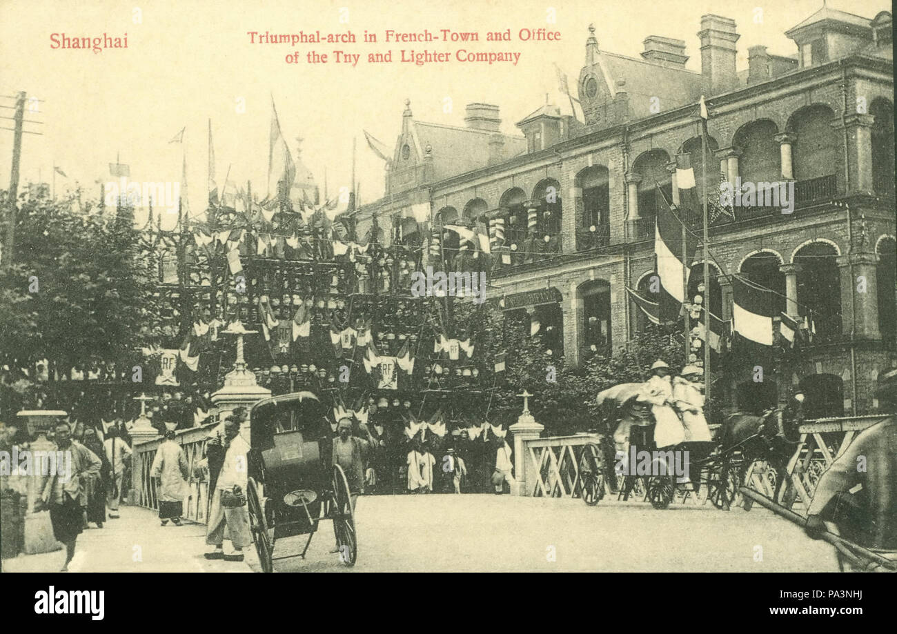 Shanghai Slavoluk 232  1898. Banque D'Images