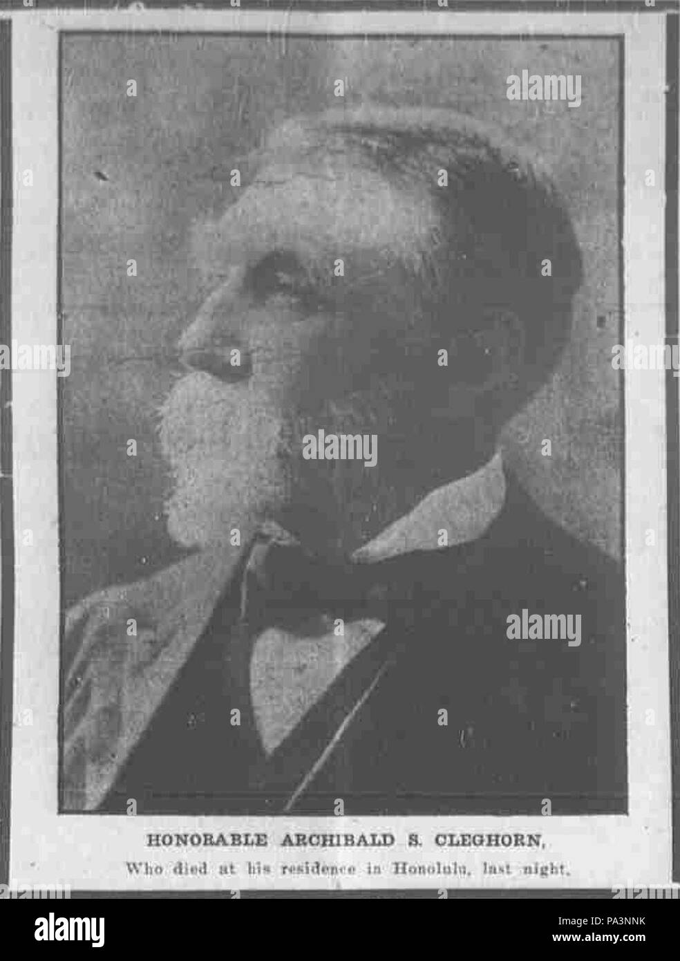 148 Archibald Scott Cleghorn de obituary Banque D'Images