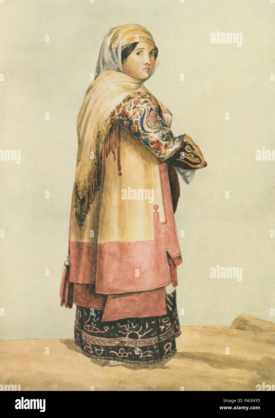 85 Une femme de jeunes mariés de l'Attique - Peytier Eugène - 1828-1836 Banque D'Images