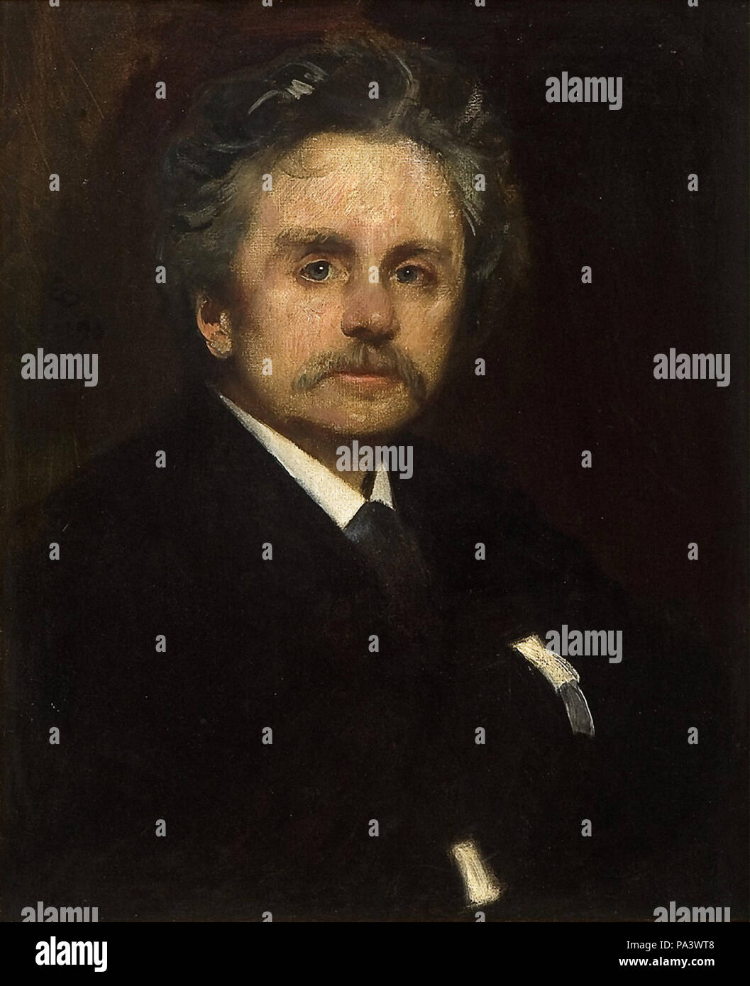 Eilif Peterssen - Portrait d'Edvard Grieg 2 Banque D'Images