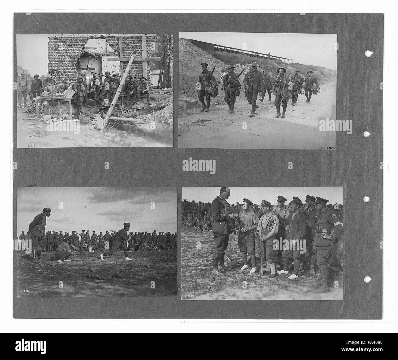 274 photographies de guerre officiel canadien (BL l.r.233.b.57.v3 f032r) original Banque D'Images