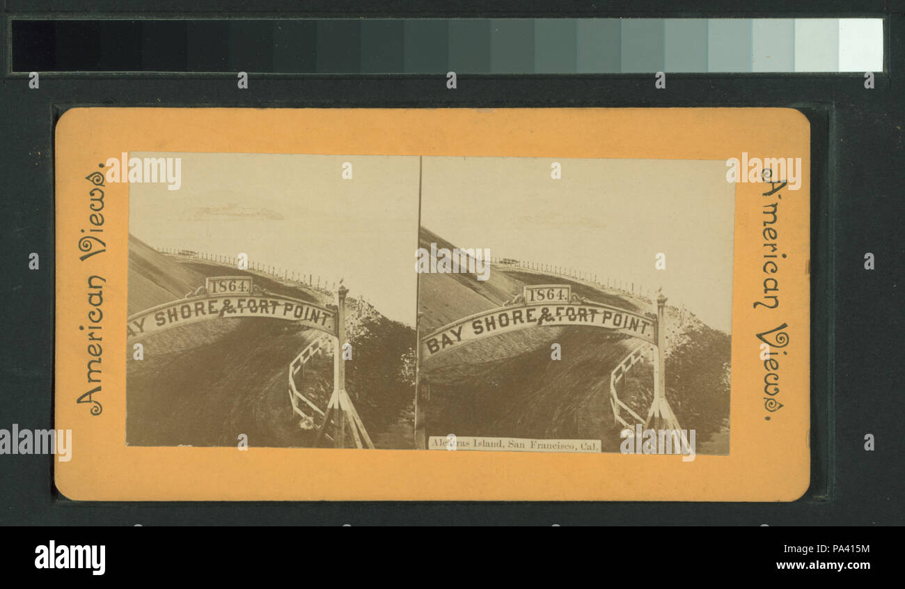 112 l'île d'Alcatraz, San Francisco (NYPL b11707324-G89F402 002F) Banque D'Images