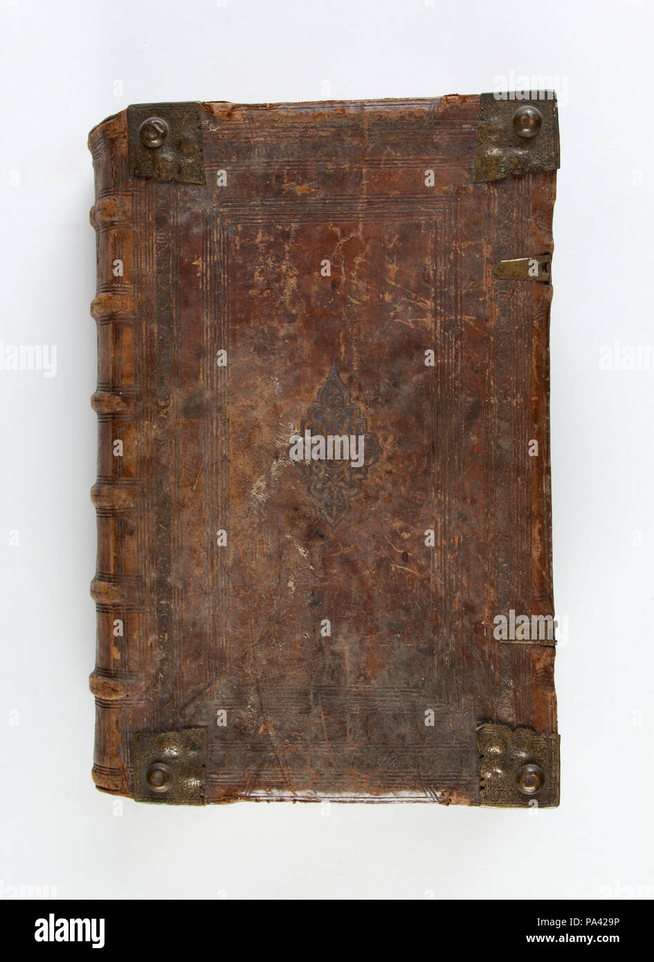 Wr teol.9 109 fol Gustav II Adolf de 1618 utsidan bibel, kalvskinn - Skoklosters slott i - 93184 Banque D'Images