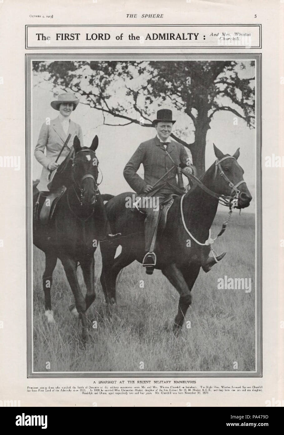 323 Clementine-Ogilvy-Spencer-Churchill-ne-Hozier-Baroness-Spencer-Churchill-Winston-Churchill Banque D'Images