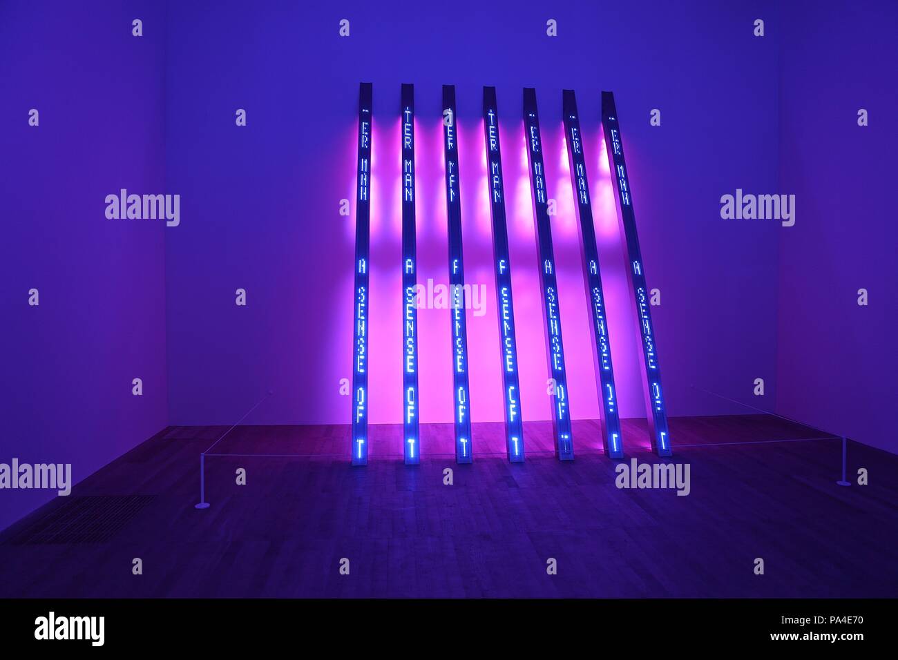 Tate Modern OUVRE NOUVELLE EXPOSITION D'ŒUVRE de Jenny Holzer 20 Juillet 2018 Banque D'Images