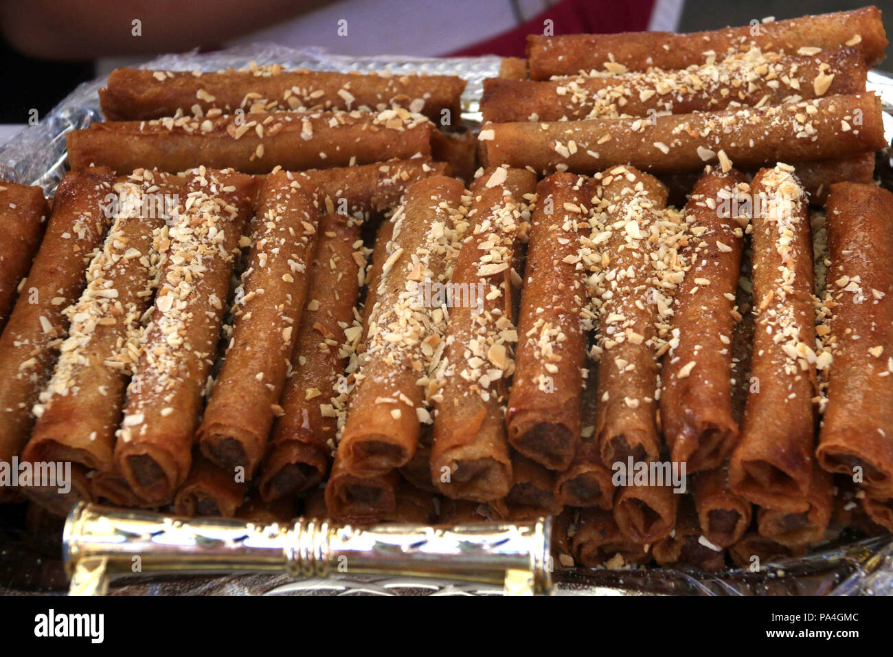 Cigare doux amande pâtisseries Banque D'Images