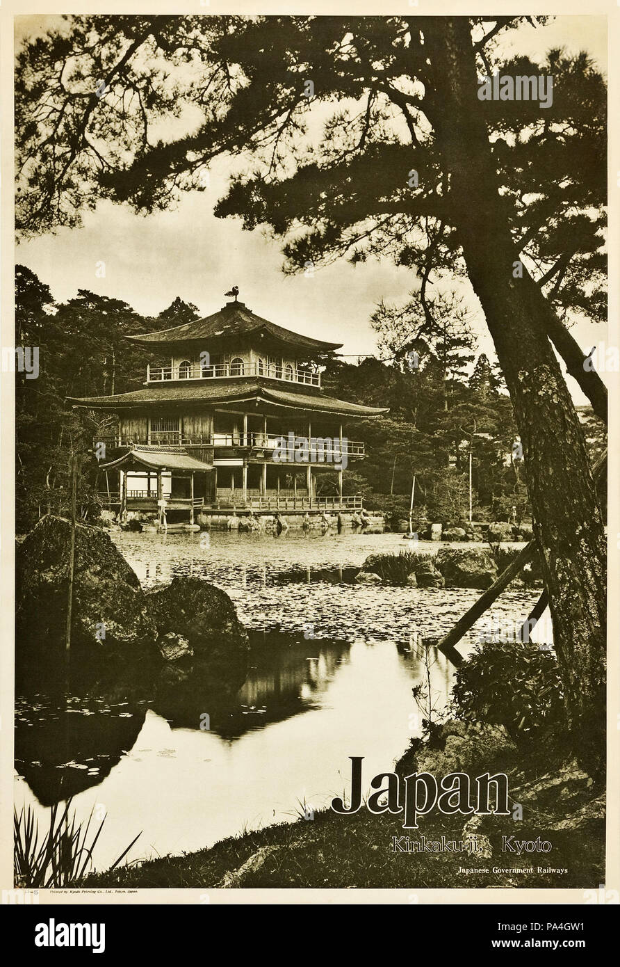 5 1930 15 - l'affiche de voyage au Japon Banque D'Images