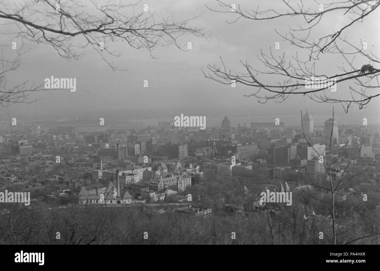 52 vue sur la ville. Vue du Mt. BAnQ Royal P48S1P03519 Banque D'Images