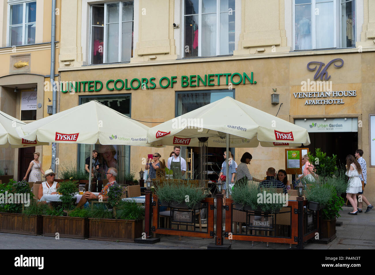 United Colors of Benetton magasin de vêtements, Cracovie, Pologne, Europe  Photo Stock - Alamy