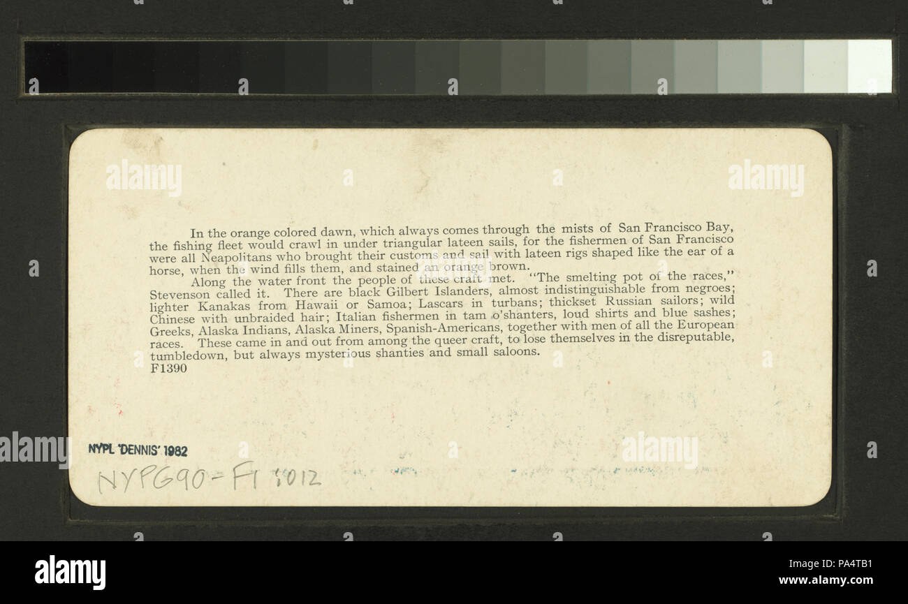 87 Une rangée de Cottages fait naufrage séisme sur Steiner et rues Busch, San Francisco (NYPL b11707375-G90F001 012B) Banque D'Images