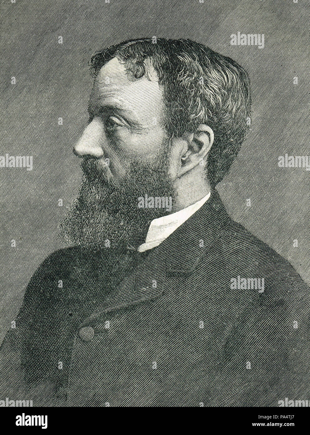 Michael Hicks Beach, 1 Comte St Aldwyn, homme politique conservateur britannique, connue sous le nom de Black Michael Banque D'Images