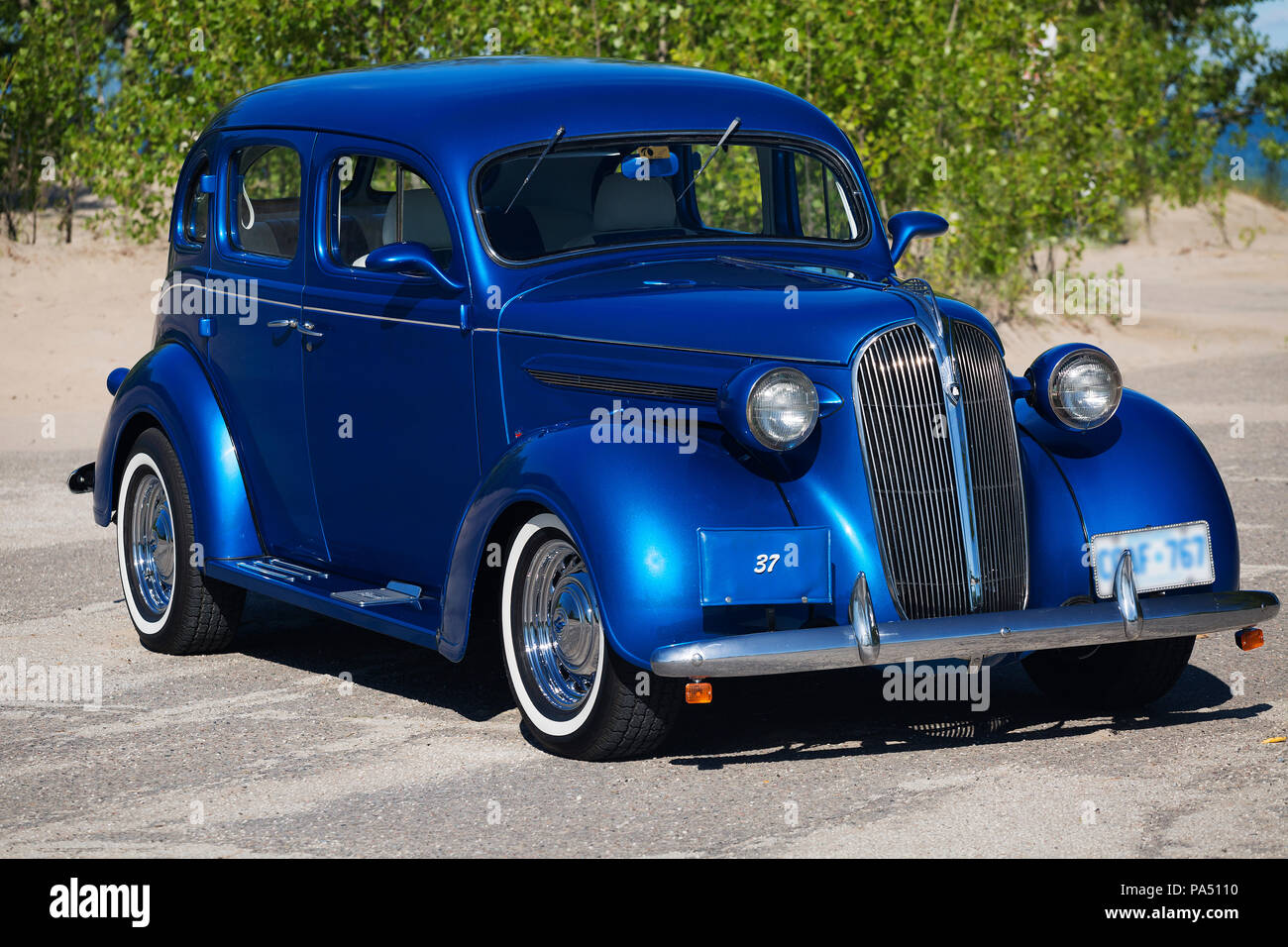 1937 Plymouth P4 Hot Rod Banque D'Images