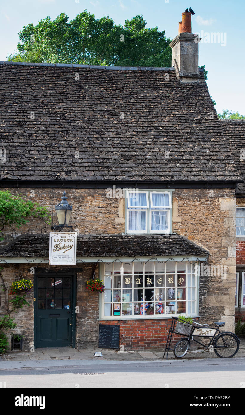 Boulangerie du village de Lacock. Lacock, Wiltshire, Angleterre Banque D'Images