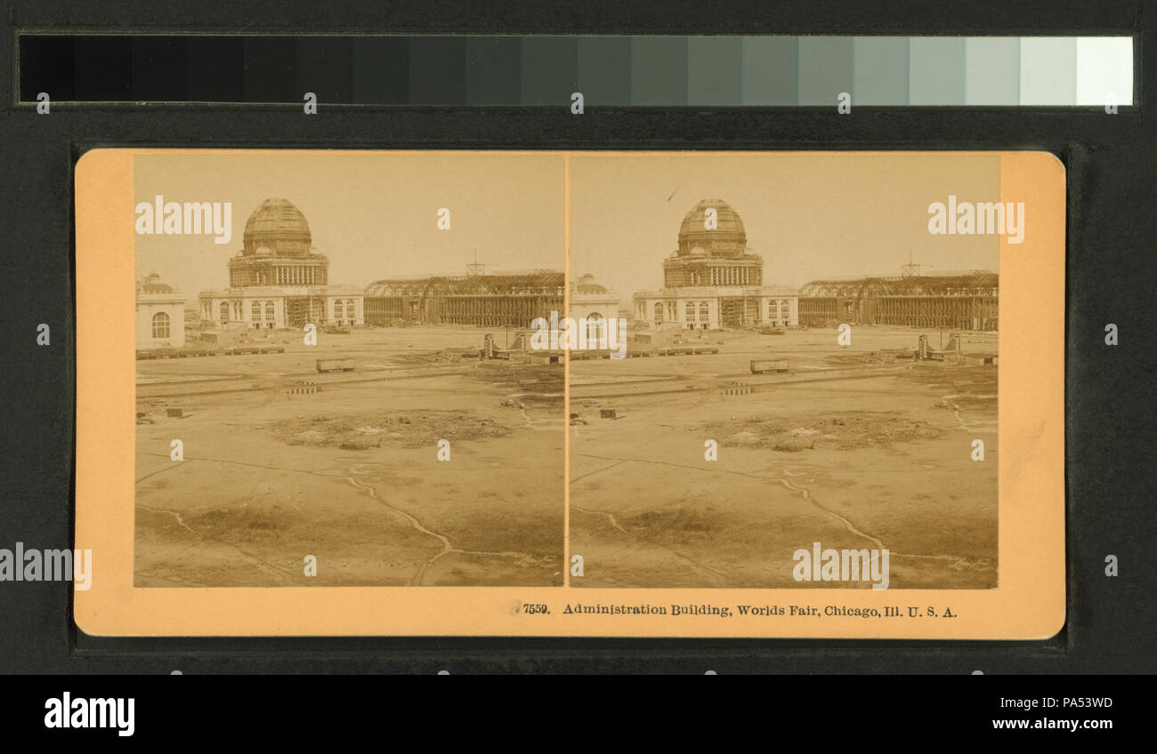 100 immeubles administratifs, Chicago World's Fair, mauvais (NYPL b11707463-G90F186 002F) Banque D'Images