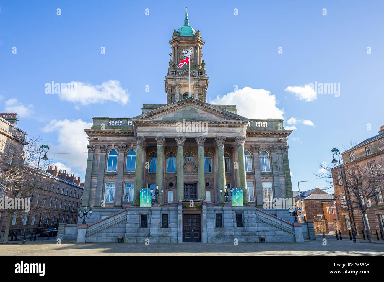 Hôtel de Ville de Birkenhead, Wirral à Hamilton Square Banque D'Images