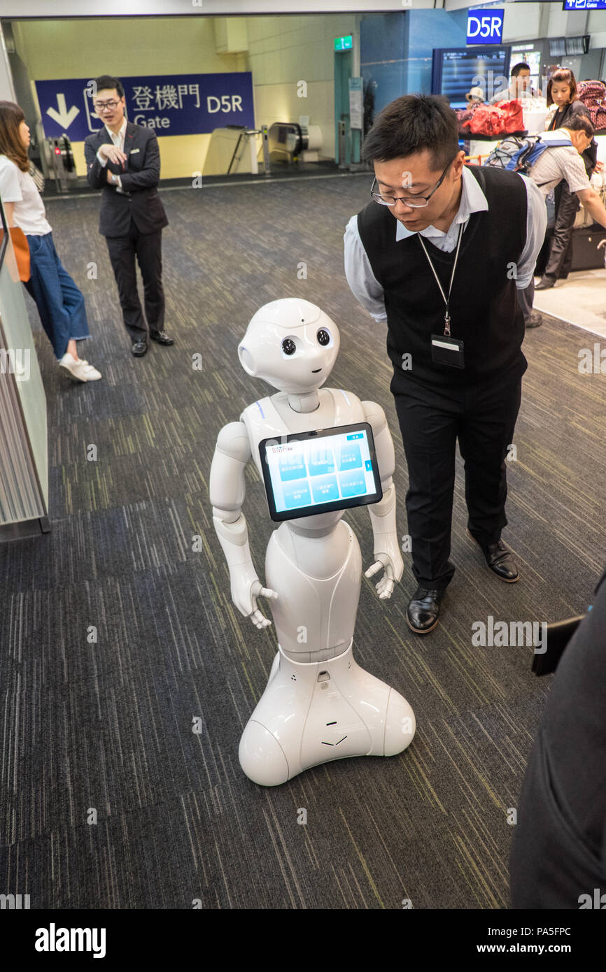 Robot,poivre,AI,a,la,International,TPE,l'aéroport de Taiyuan Taiyuan, l'Aéroport de Taipei Taiwan,,Chinois,Chine,,République de Chine,RDC,Asia,Asiatique, Banque D'Images