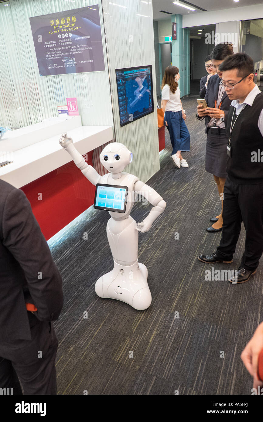 Robot,poivre,AI,a,la,International,TPE,l'aéroport de Taiyuan Taiyuan, l'Aéroport de Taipei Taiwan,,Chinois,Chine,,République de Chine,RDC,Asia,Asiatique, Banque D'Images