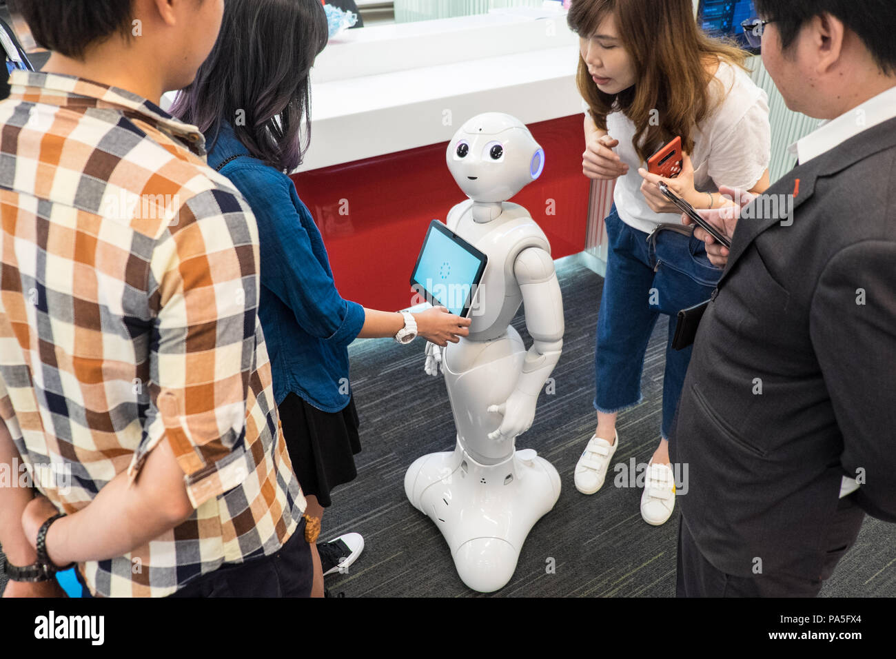 Robot,poivre,AI,a,la,International,TPE,l'aéroport de Taiyuan Taiyuan, l'Aéroport de Taipei Taiwan,,Chinois,Chine,,République de Chine,RDC,Asia,Asiatique, Banque D'Images