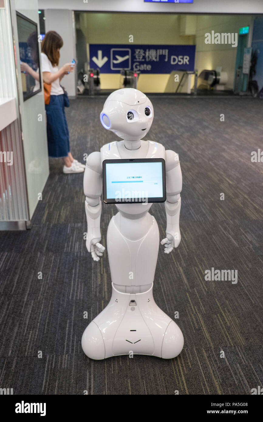 Robot,poivre,AI,a,la,International,TPE,l'aéroport de Taiyuan Taiyuan, l'Aéroport de Taipei Taiwan,,Chinois,Chine,,République de Chine,RDC,Asia,Asiatique, Banque D'Images
