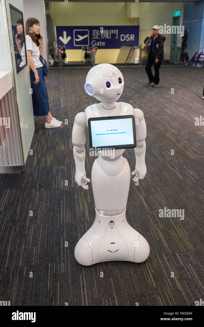 Robot,poivre,AI,a,la,International,TPE,l'aéroport de Taiyuan Taiyuan, l'Aéroport de Taipei Taiwan,,Chinois,Chine,,République de Chine,RDC,Asia,Asiatique, Banque D'Images
