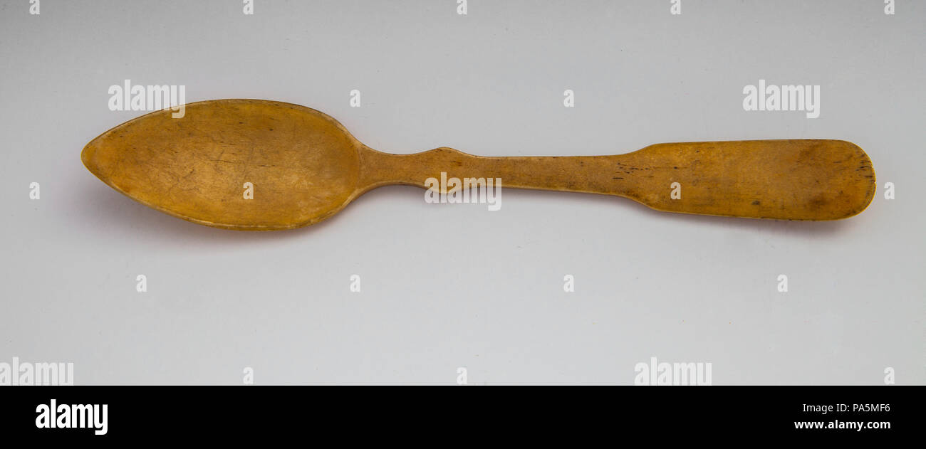 Cuillère de baleine sculpté 284 Banque D'Images