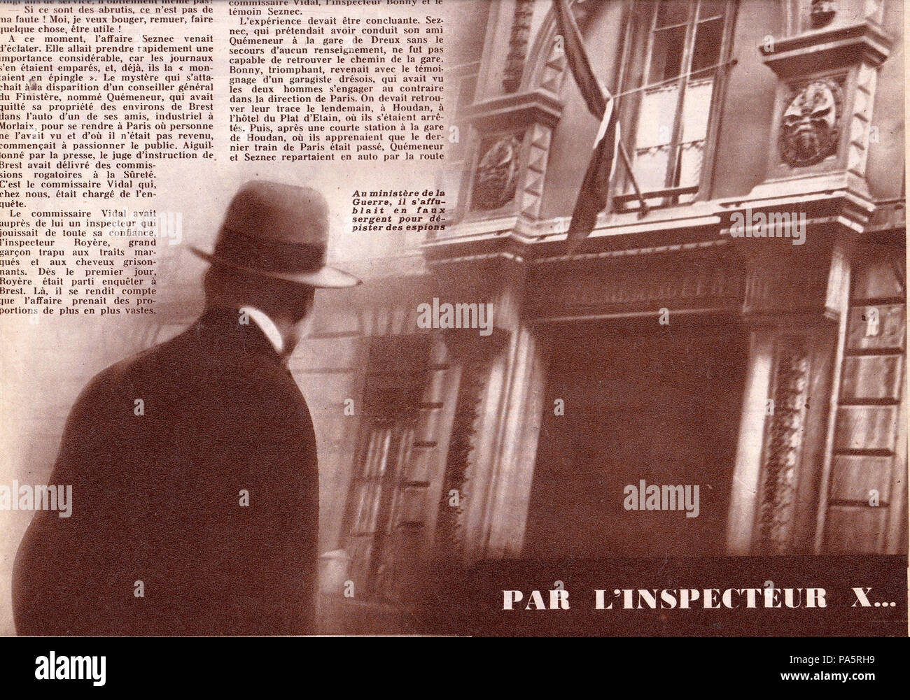 199 Pierre Bonny - détective - 13 décembre 1934 (1) Banque D'Images