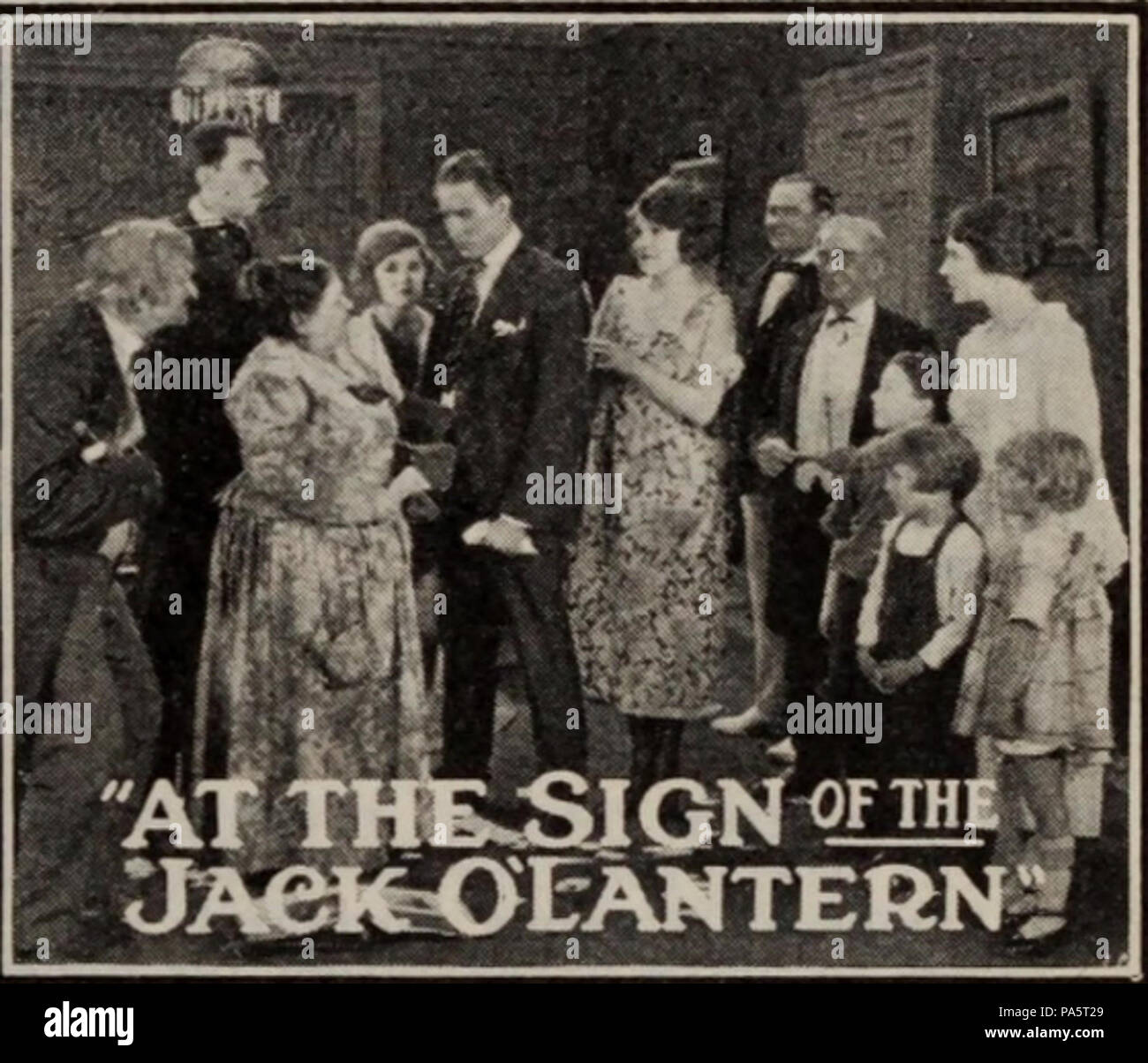 163 à l'enseigne de la Jack O'Lantern 1922 silent film Banque D'Images