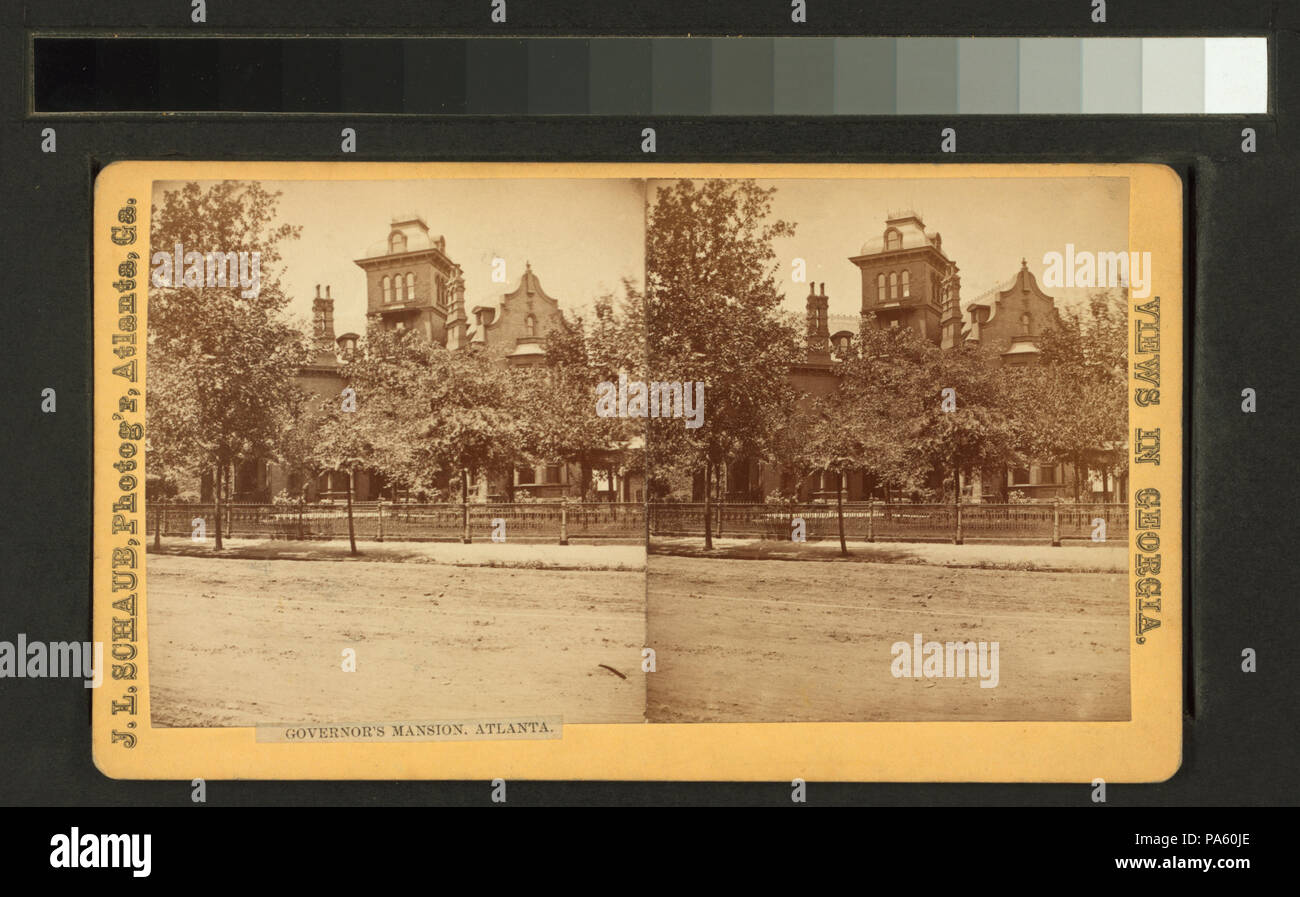 722 Governor's Mansion, Atlanta, Géorgie (NYPL b11707424-G90F147 026ZF) Banque D'Images