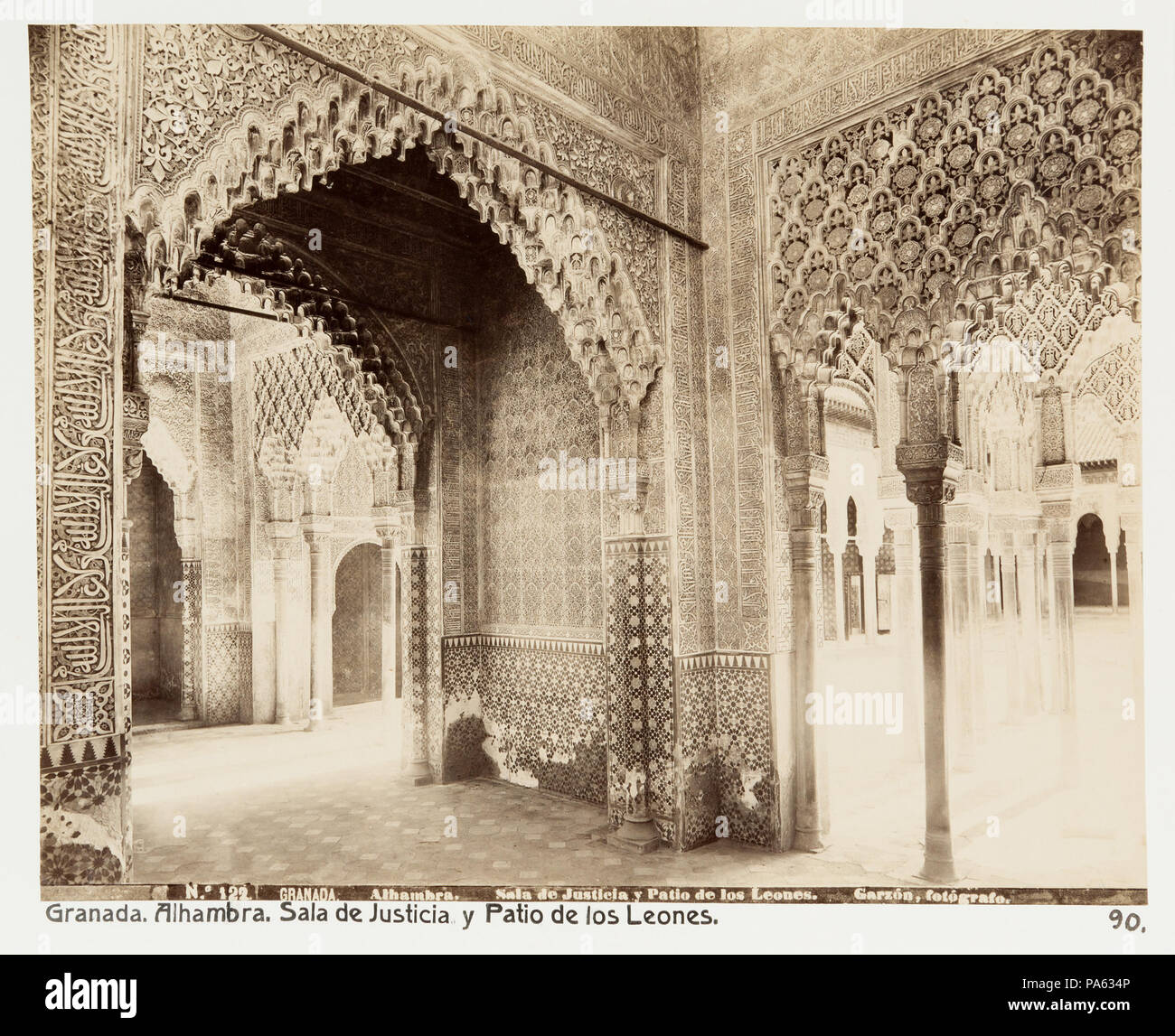 86 Fotografi Grenade av. Alhambra, Sala de Justicia y Patio de los Leones - Hallwylska museet - 104836 Banque D'Images