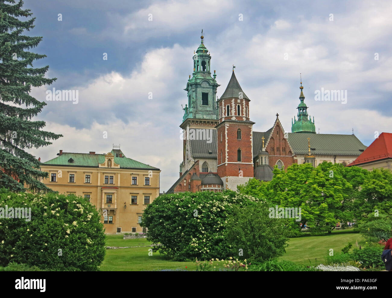 La cathédrale du Wawel, Basilique de St Michel et St Wacław, Cracovie, Pologne Banque D'Images