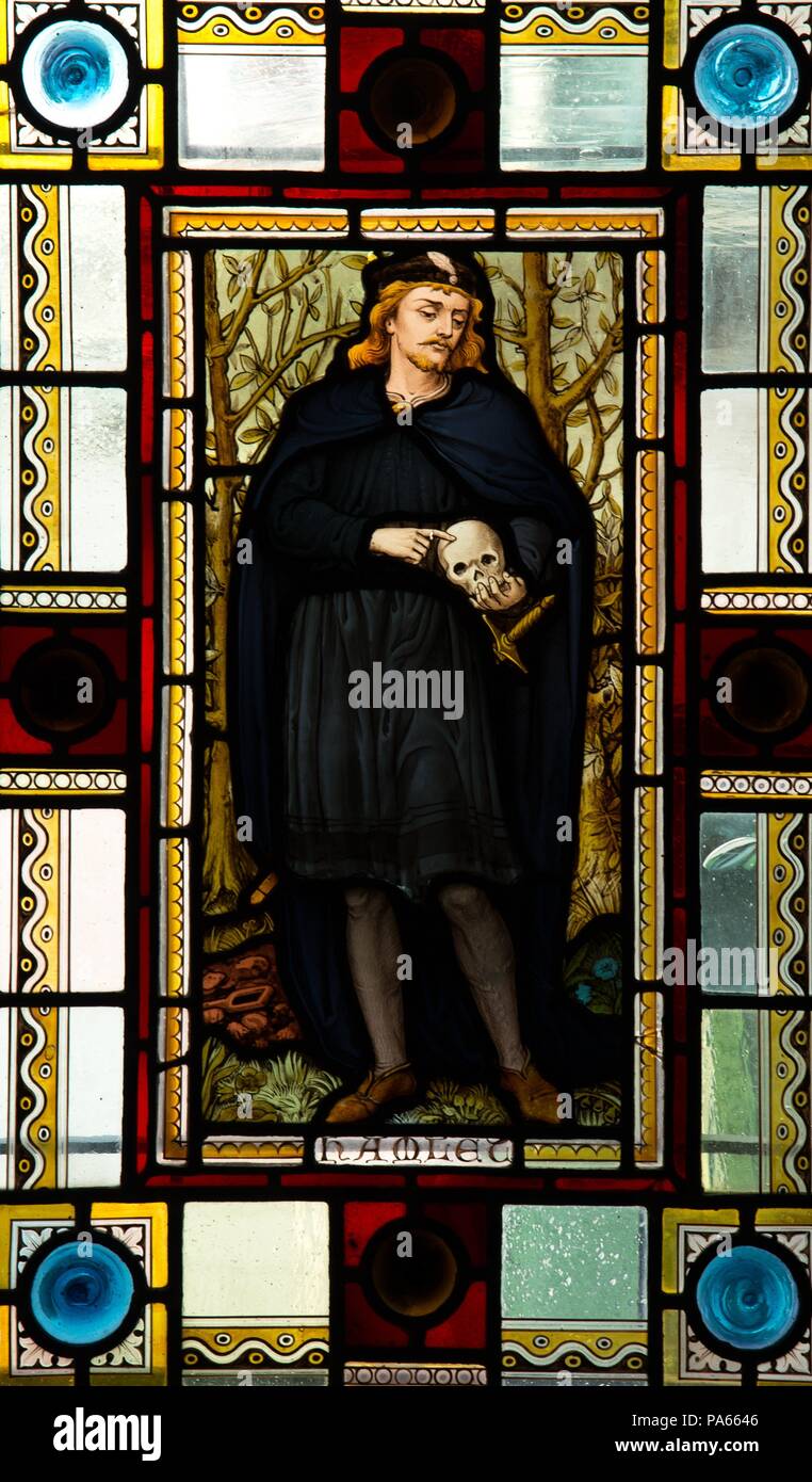 Antoni Gaudi / vitrail par hameau, dans les chambres d'Isabel Güell du Palais Güell, 1888, Barcelone, Catalogne, Espagne. Banque D'Images