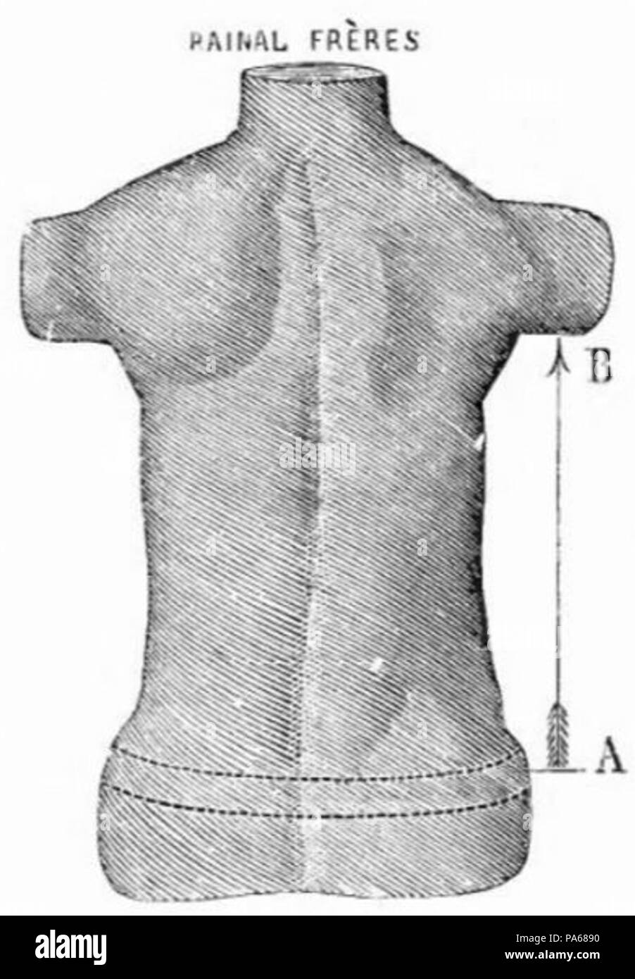 288 Catalogue de corsets de Rainal Frères Fig 188 Banque D'Images