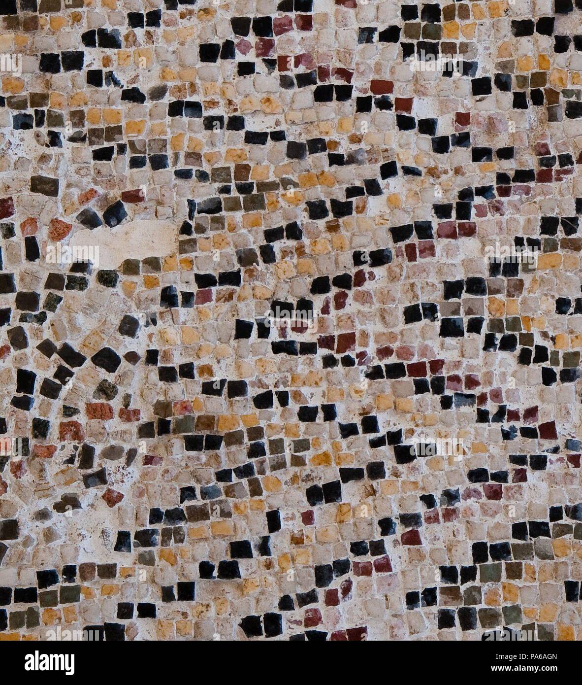 Mosaïques romaines, 1er siècle avant J.-C., dans la Villa romaine de Torre Llauder ou pouvez Llauder, Mataró, Barcelone, Catalogne, Espagne. Banque D'Images