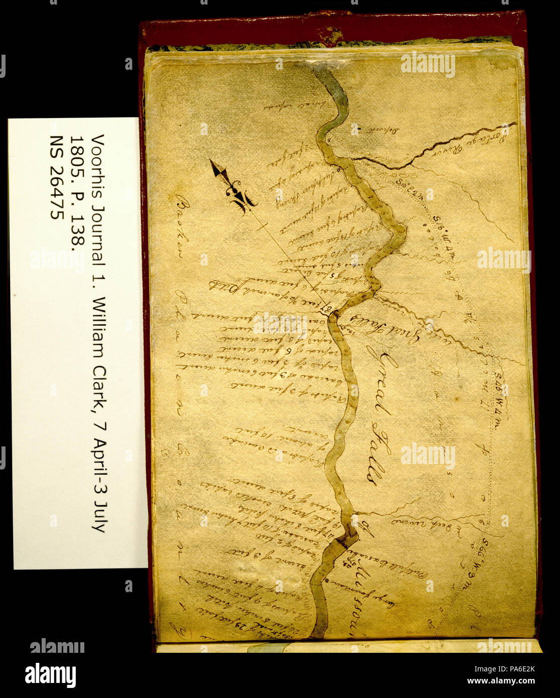 317 Clark Family Collection- Volume 1. Journal officiel No 1, Voorhis, page 138, 2 juillet 1805 Banque D'Images