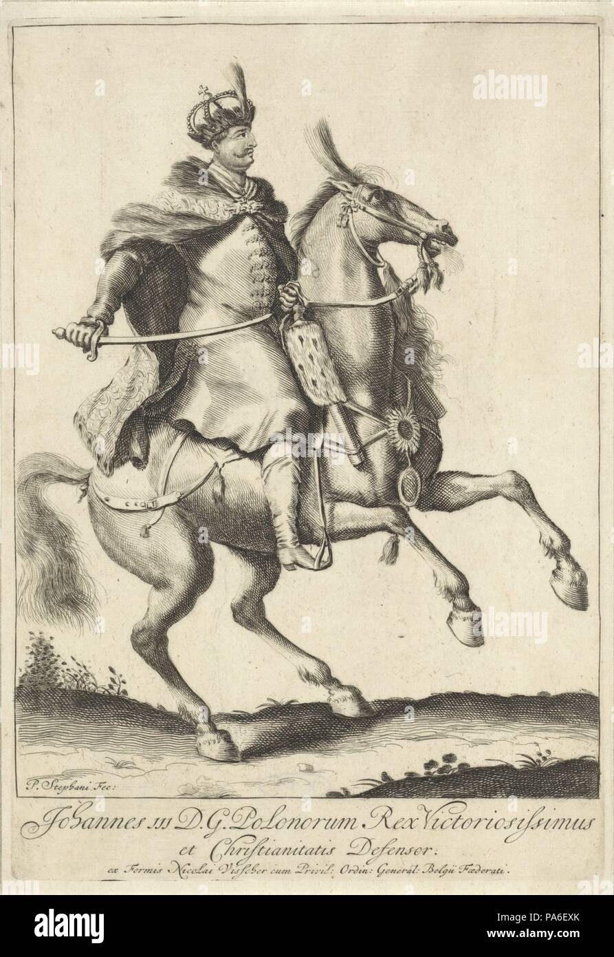 Jean III Sobieski (1629-1696), roi de Pologne et Grand-Duc de Lituanie. Musée : Rijksmuseum, Amsterdam. Banque D'Images