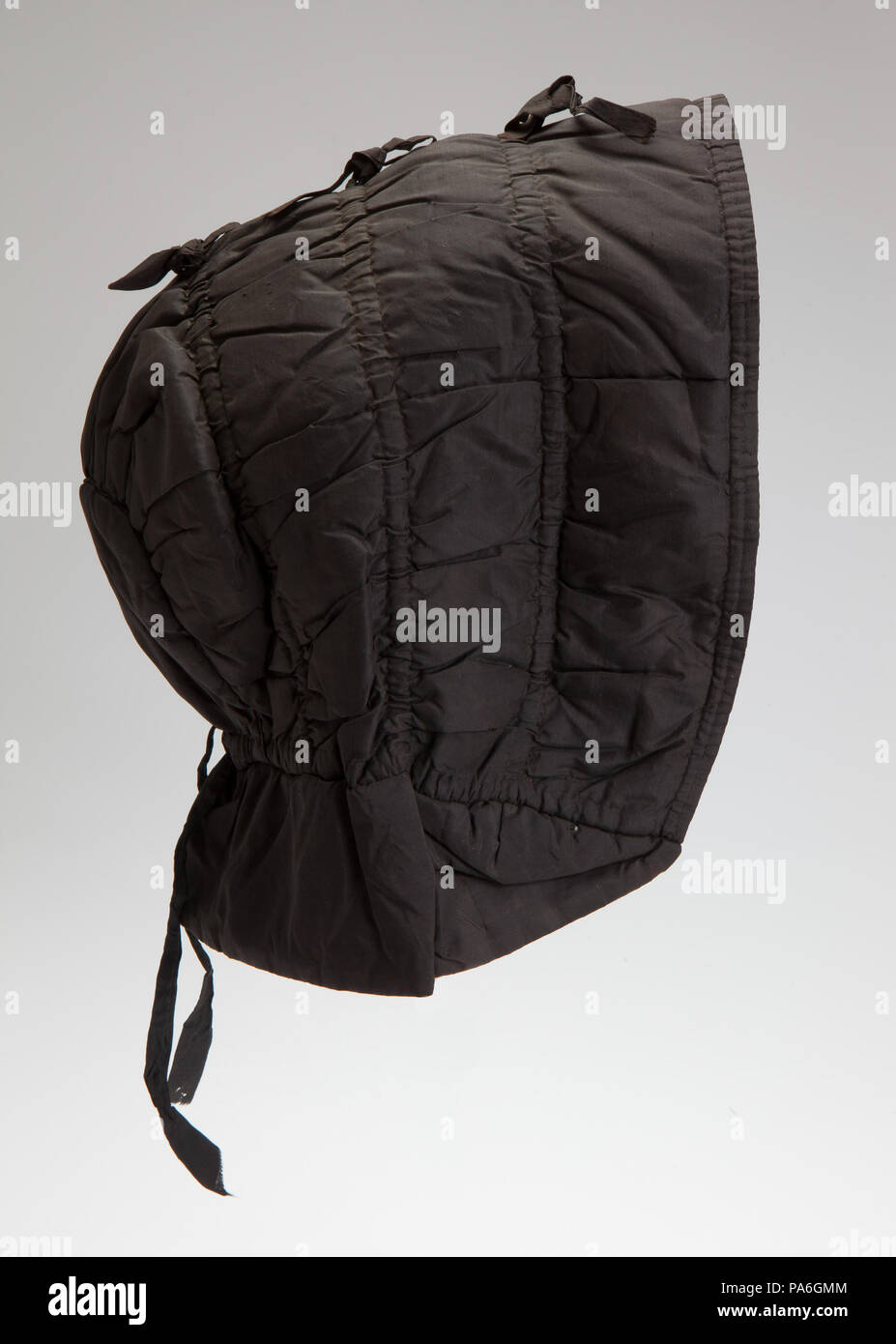 Cordon de soie noire 209 Bonnet Banque D'Images